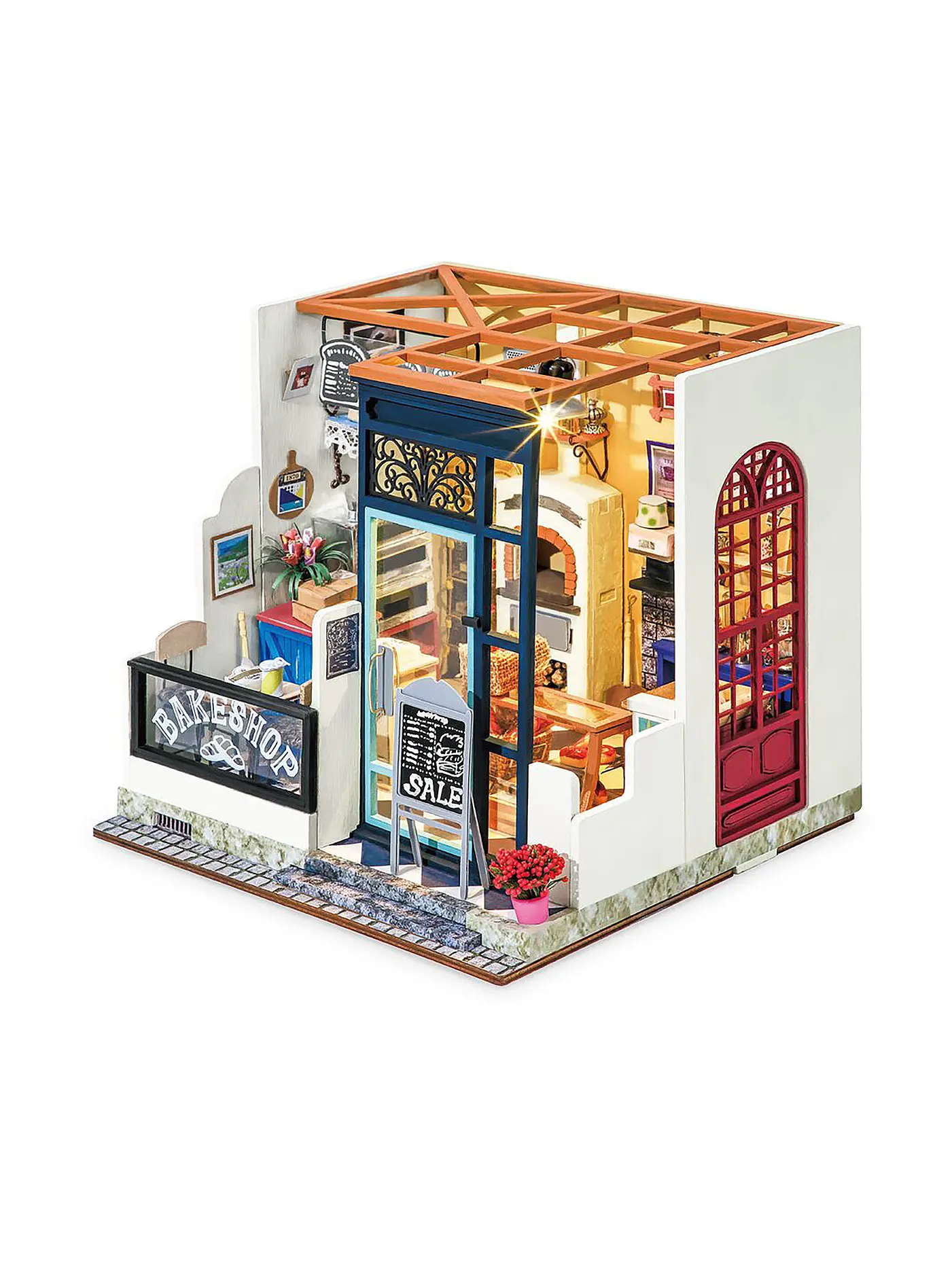 ROBOTIME | 3D Konstruktion - Nancy’s Bake Shop DG143 Bakery Store Miniature | 
